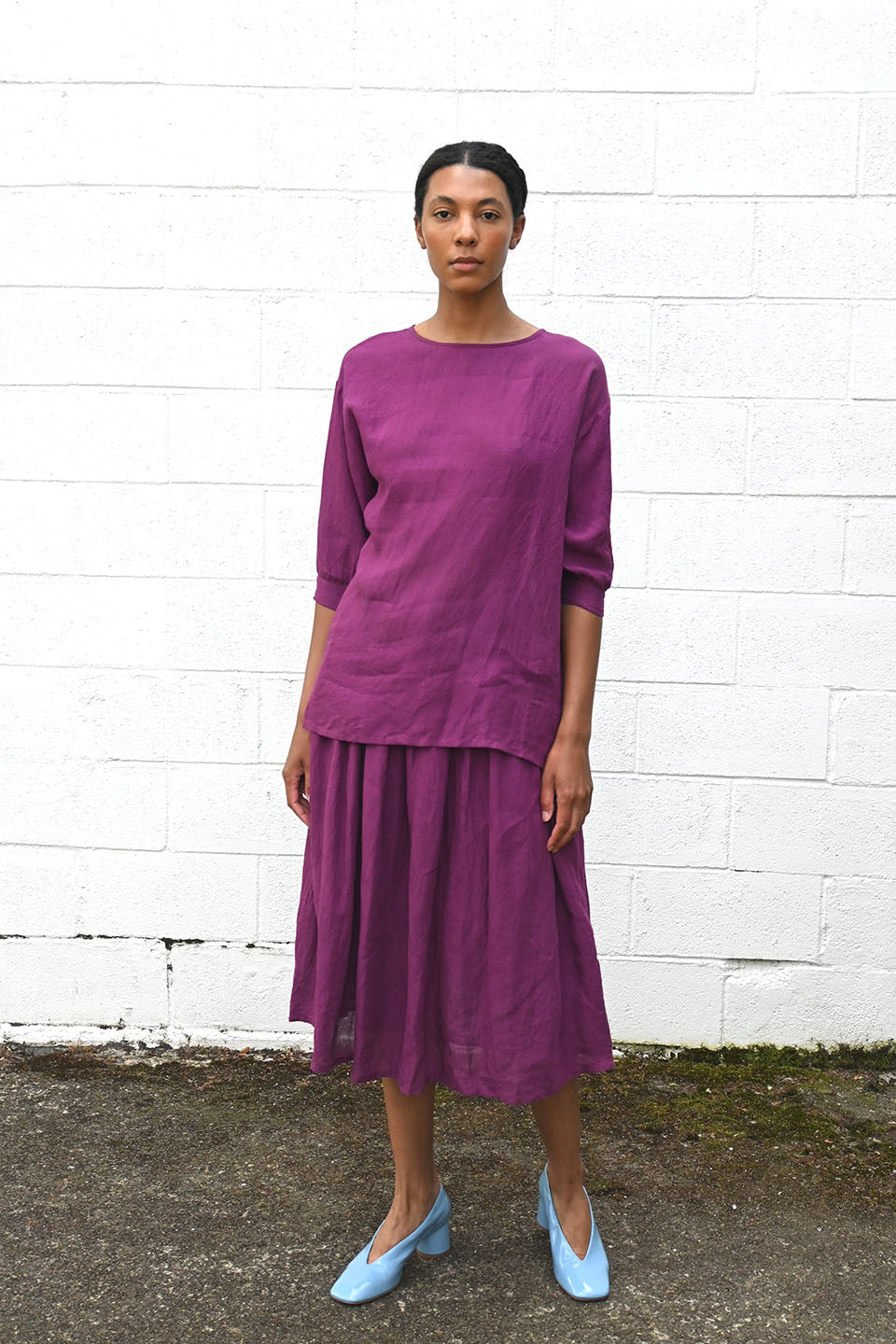 Linen Tunic Bougainvillea