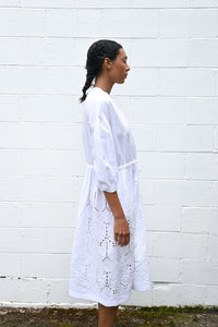 White Sound Drop Dress