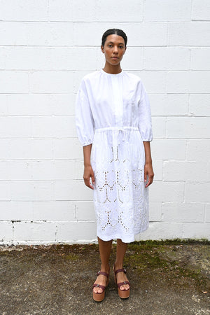 White Sound Drop Dress