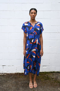 Print Linen Dress