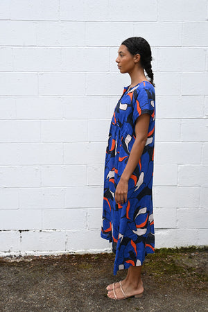 Print Linen Dress