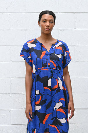 Print Linen Dress