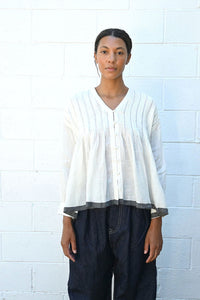 Linen Button Top