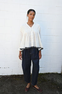 Linen Button Top