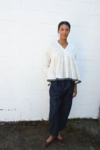 Linen Button Top