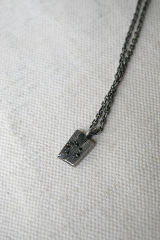 Amulet Necklace Black Diamonds