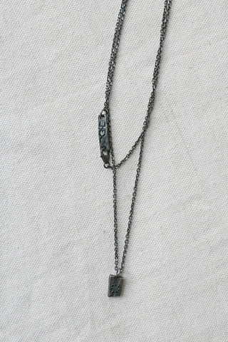 Amulet Necklace Black Diamonds