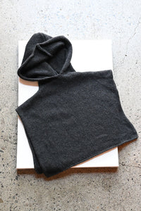 Cashmere Hooded Snood Charcoal