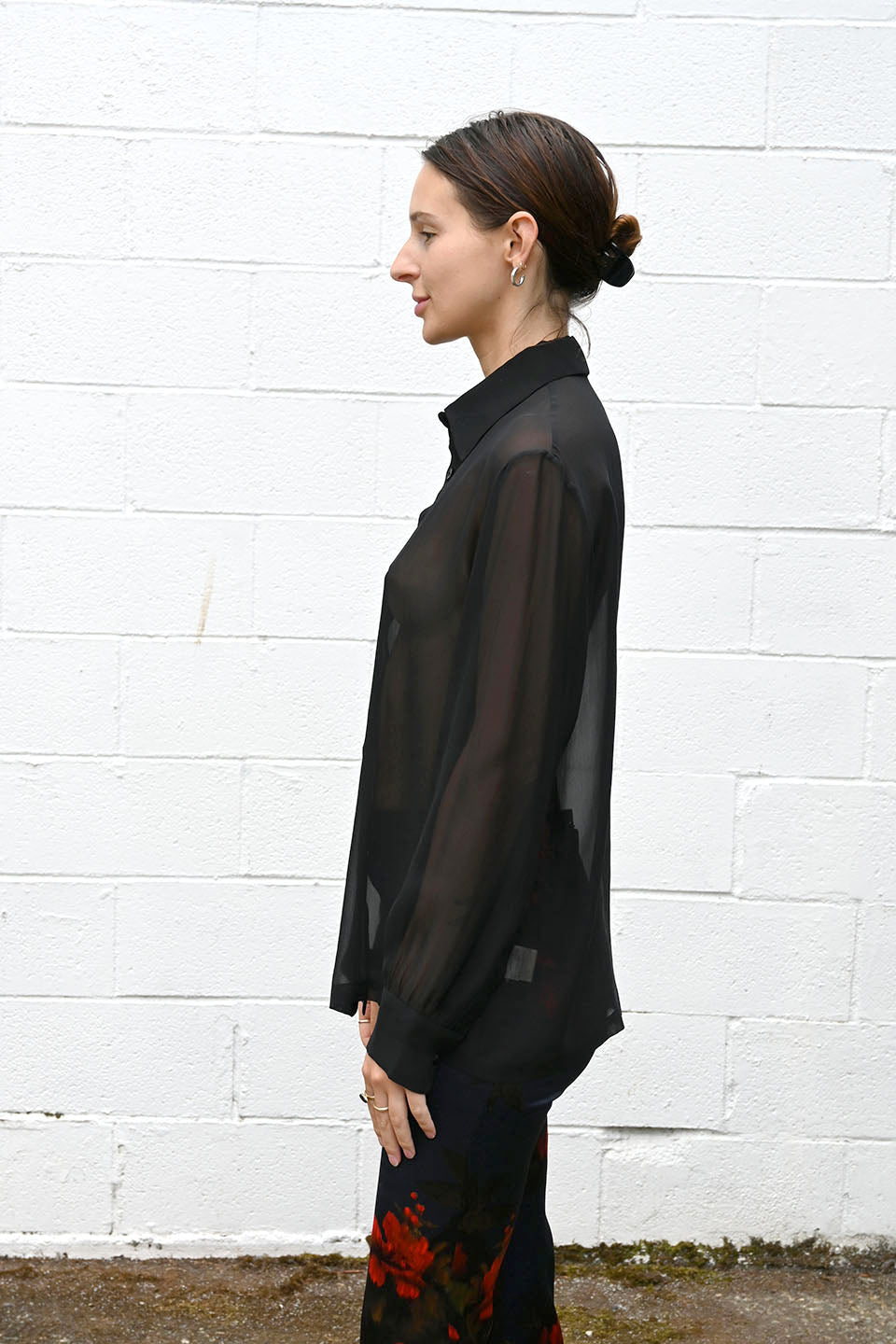 Silk Black Shirt