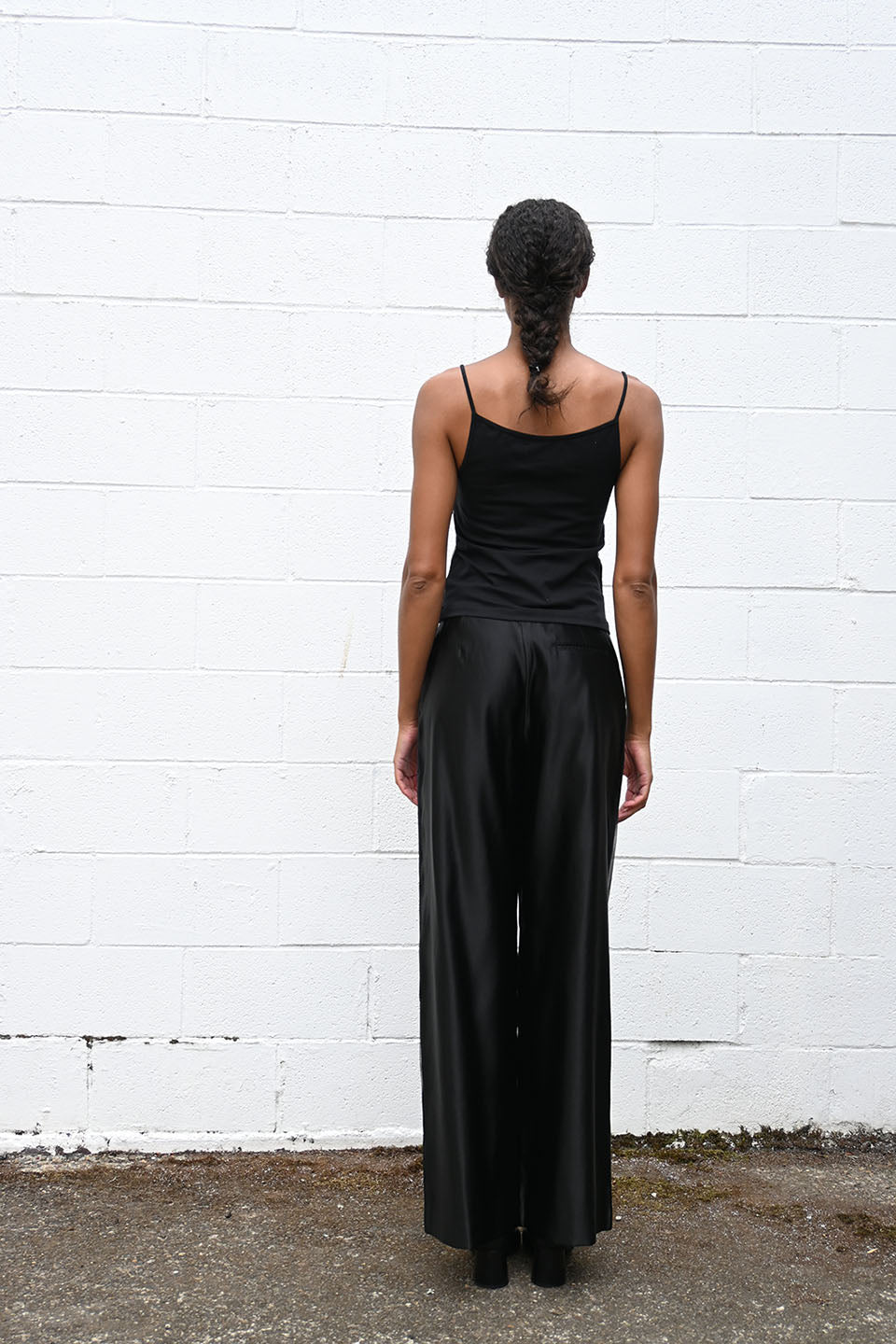 Layered Wide Leg Trousers