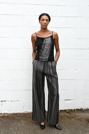 Layered Wide Leg Trousers