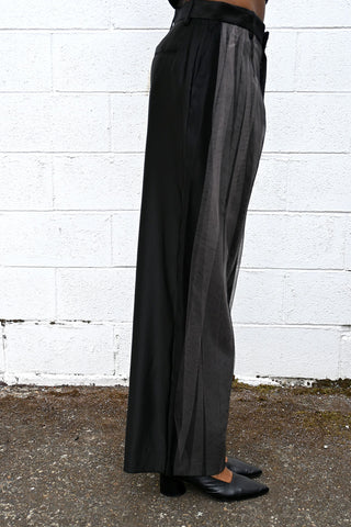 Layered Wide Leg Trousers