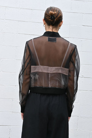 Sheer Layered Bralette Jacket