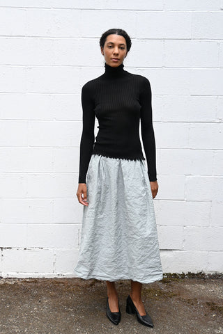 Wrinkled Skirt Light Grey