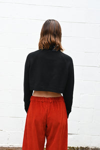 Short Cashmere Pullover Black