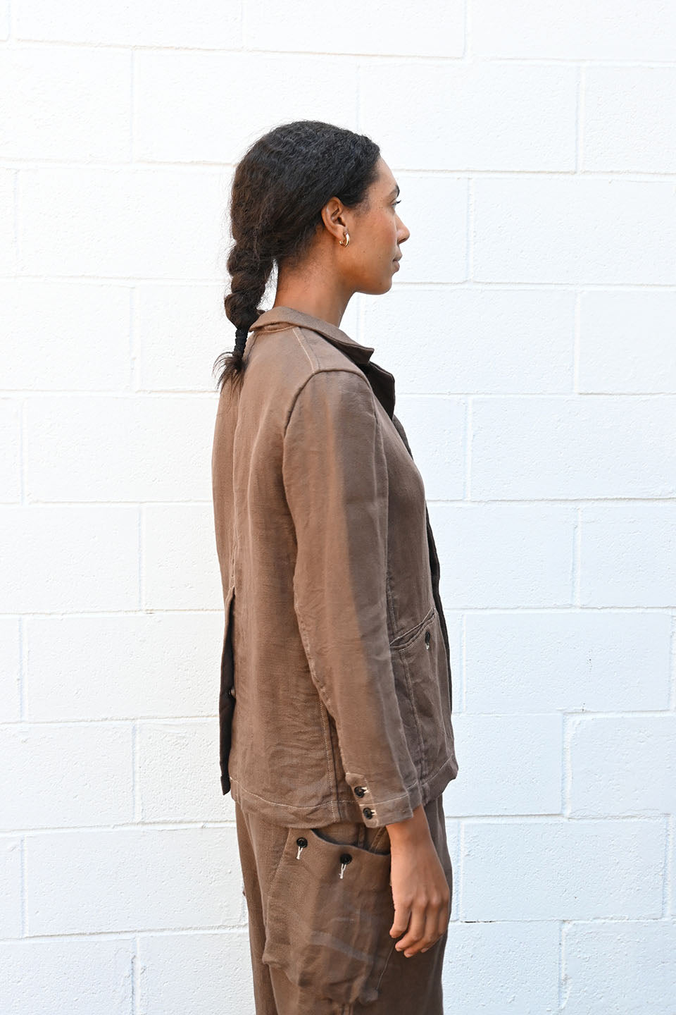 Brown Linen Jacket