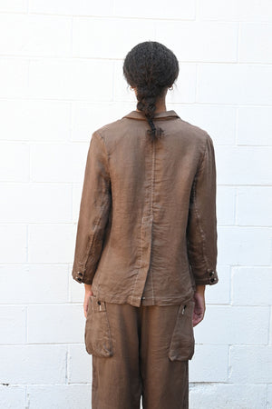 Brown Linen Jacket