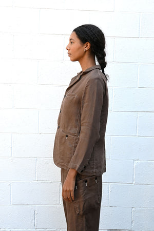 Brown Linen Jacket