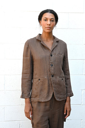 Brown Linen Jacket