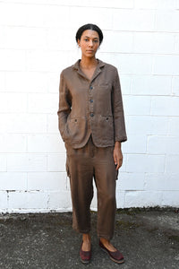 Brown Linen Jacket