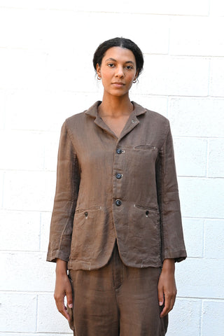 Brown Linen Jacket