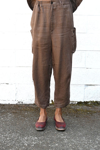 Brown Linen Pants