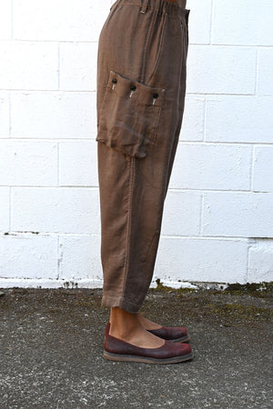 Brown Linen Pants