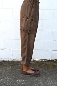 Brown Linen Pants