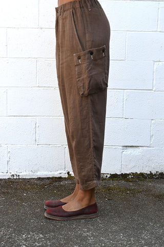 Brown Linen Pants