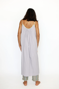 Sleeveless Gown with Shirring