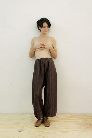 Linea Trousers Brown/Nude