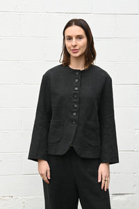 Black Linen Jacket