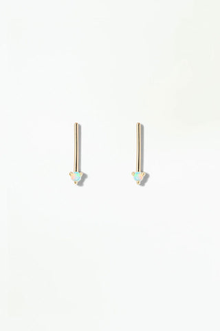 Small Two-Step Bar Earring (Pair)