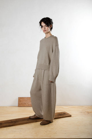 Punto Knitted Trousers Taupe