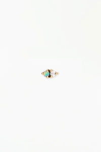 Diamond-Opal 2-Step Stud